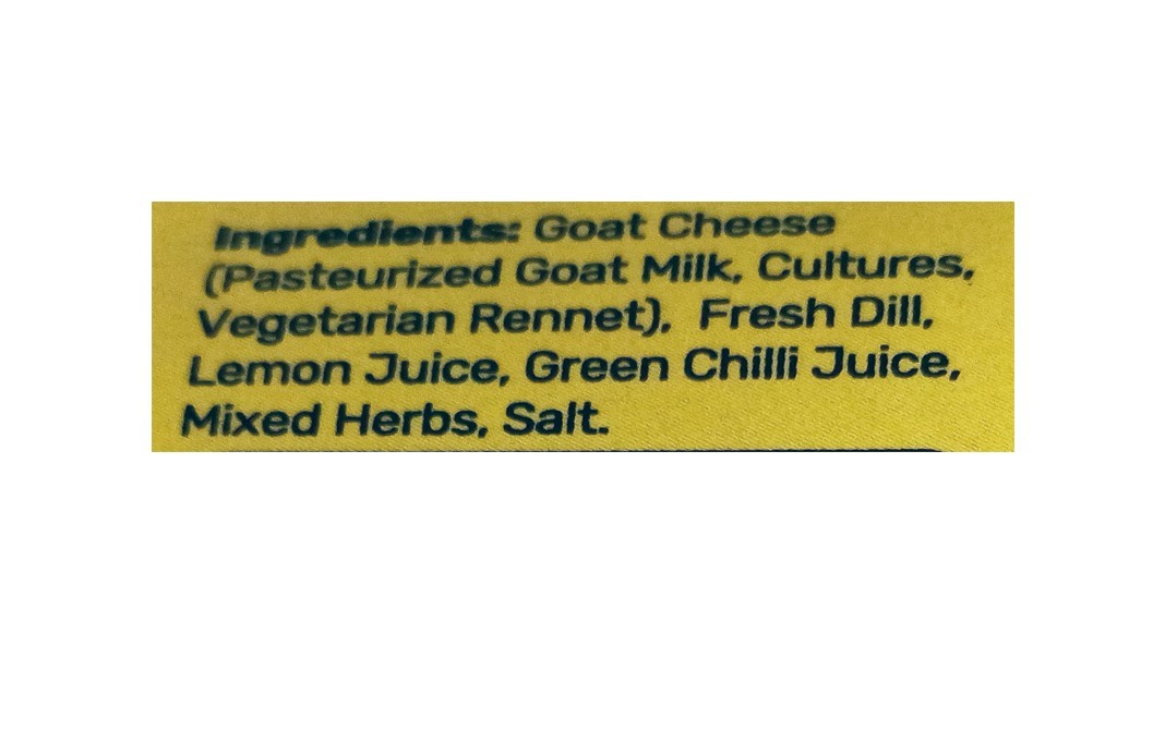 Courtyard Farms Whitality Goat Cheese Dill   Tub  200 grams